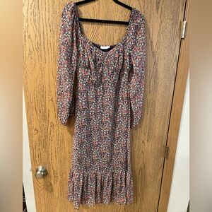 Floral Long Sleeve Dress